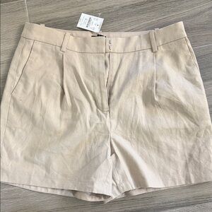 J. Crew Beige High-Rise Tailored Women's Shorts